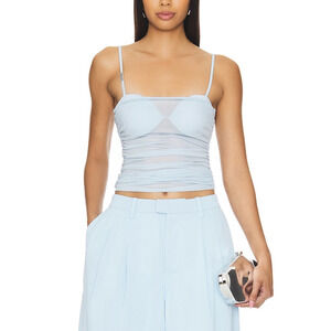 Ser.O.Ya 'Reyes' Blue Acetate Top Size M